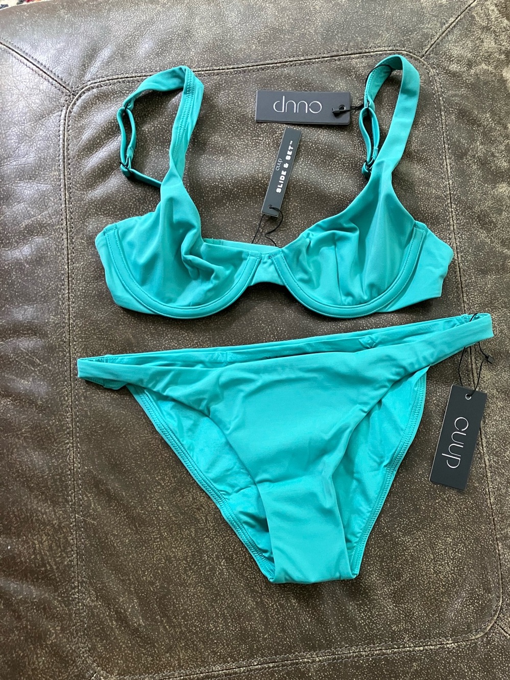 CUUP Teal Underwire Bikini Set - Women's Swim Two-Piece